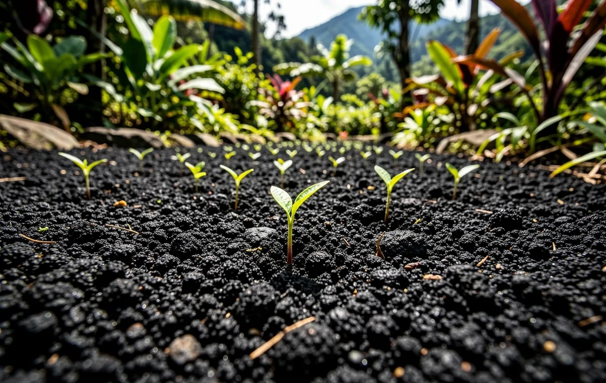 Volcanic Indonesian Soil